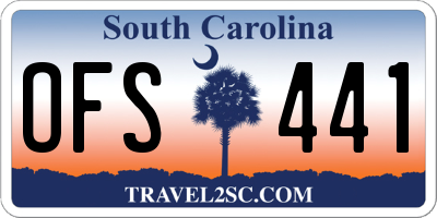 SC license plate OFS441