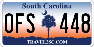 SC license plate OFS448