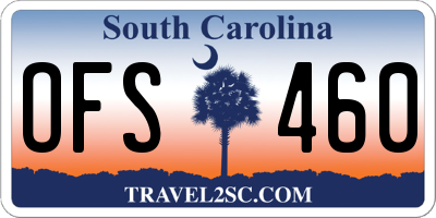 SC license plate OFS460