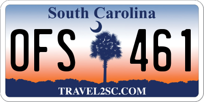 SC license plate OFS461