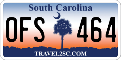 SC license plate OFS464