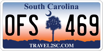SC license plate OFS469