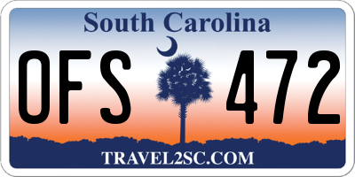 SC license plate OFS472