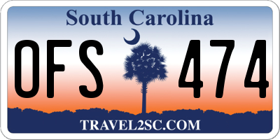 SC license plate OFS474