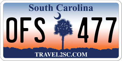 SC license plate OFS477