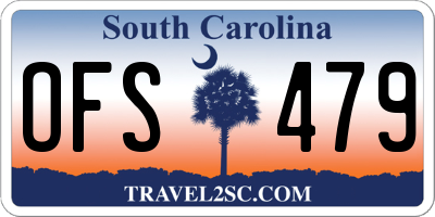 SC license plate OFS479