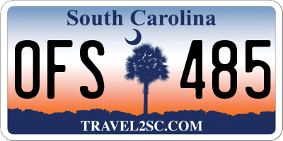 SC license plate OFS485