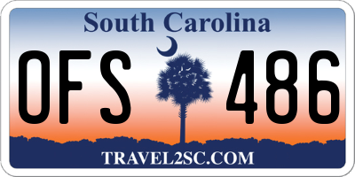 SC license plate OFS486