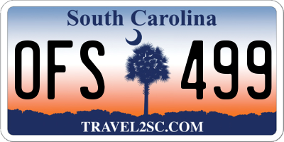 SC license plate OFS499