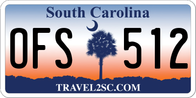 SC license plate OFS512