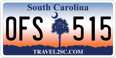 SC license plate OFS515