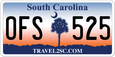 SC license plate OFS525