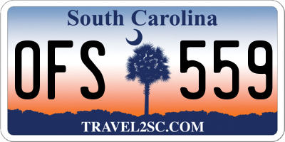 SC license plate OFS559