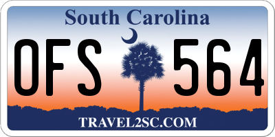 SC license plate OFS564
