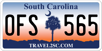 SC license plate OFS565