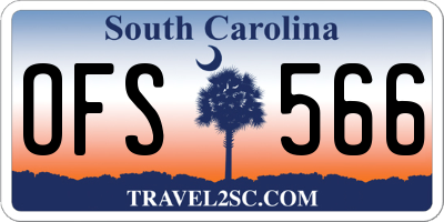 SC license plate OFS566