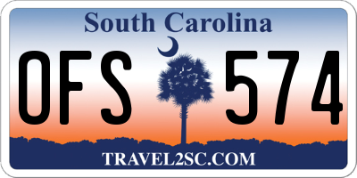 SC license plate OFS574