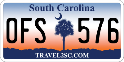 SC license plate OFS576