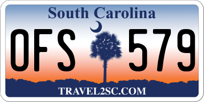 SC license plate OFS579