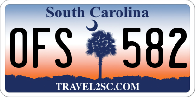 SC license plate OFS582