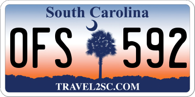 SC license plate OFS592