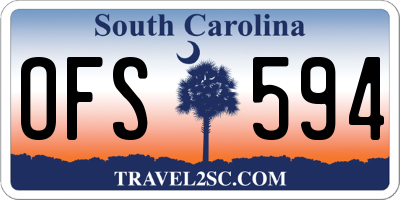 SC license plate OFS594