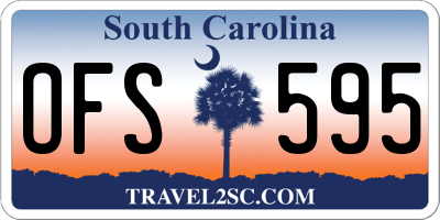 SC license plate OFS595