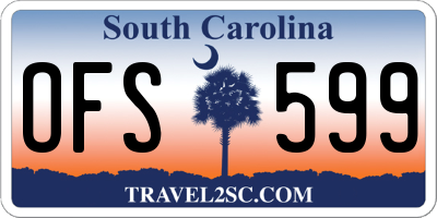 SC license plate OFS599
