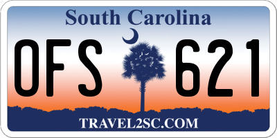 SC license plate OFS621