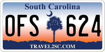 SC license plate OFS624