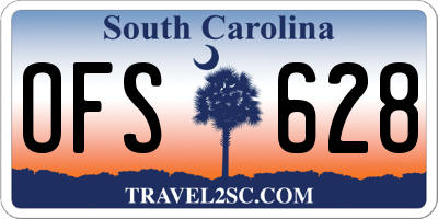 SC license plate OFS628