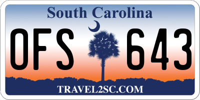 SC license plate OFS643