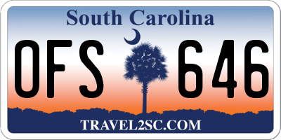 SC license plate OFS646