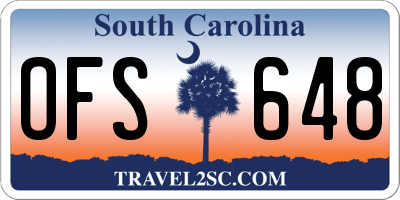 SC license plate OFS648