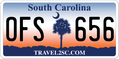 SC license plate OFS656