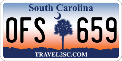 SC license plate OFS659
