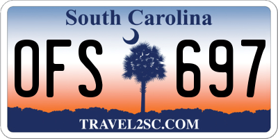 SC license plate OFS697