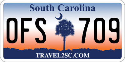 SC license plate OFS709