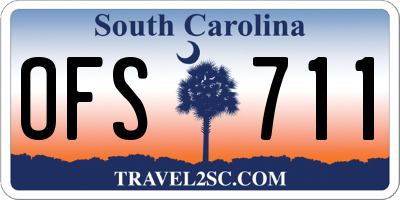 SC license plate OFS711
