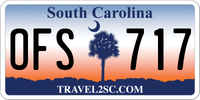 SC license plate OFS717