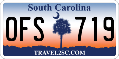 SC license plate OFS719