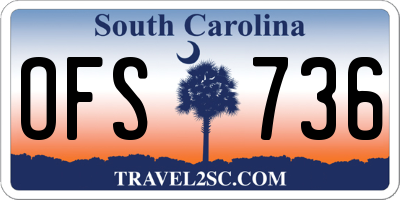 SC license plate OFS736