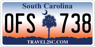 SC license plate OFS738
