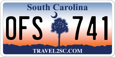 SC license plate OFS741
