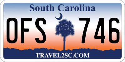 SC license plate OFS746