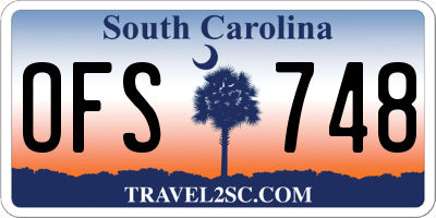 SC license plate OFS748