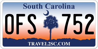 SC license plate OFS752