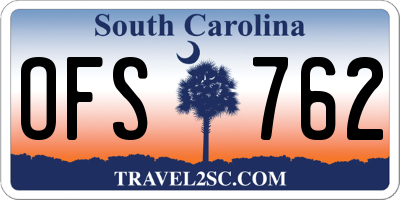 SC license plate OFS762