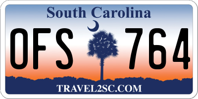 SC license plate OFS764