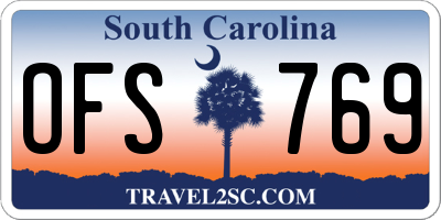 SC license plate OFS769